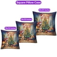 thumbnail image 3 of Merry Christmas German Shepherd Santa Hat Xmas Tree Winter Holiday Pillowcase Double Sided Alsatian Dog Lover Gifts Pillow Case Covers - 01013, 3 of 3