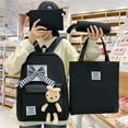 thumbnail image 3 of 4 In 1 Nylon Women Backpack Large Capacity School Bag For Girls Kawaii Modeling Travel Bags Multifunctional Storage Backpacks Sac à dos scolaire, 3 of 6