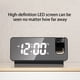 thumbnail image 5 of Ounissouiy Despertador Proyección 12H / 24H LED Temperatura digital Mesita de noche Termómetro Sueño Portátil Viaje Silencioso Interior Negro Decoración del hogar Negro Ounissouiy HA064153-01B, 5 of 6