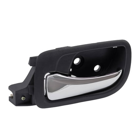 Drivers Rear Inside Interior Door Handle Chrome Lever w/ Black Housing Replacement for Honda Accord 72660-SDA-A02ZA
