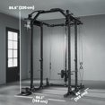 thumbnail image 3 of Soozier Multi-Functional Power Rack, Smith Machine with Pull Up Bar, 3 of 10