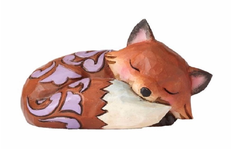 Jim Shore Heartwood Creek Animal Miniature Sleeping Fox Figurine 4055058 New Walmart Com Walmart Com