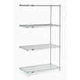 thumbnail image 3 of Nexel 5 Tier Silver Epoxy Wire Shelving Add-On Unit, 36"W x 24"D x 63"H, 3 of 4