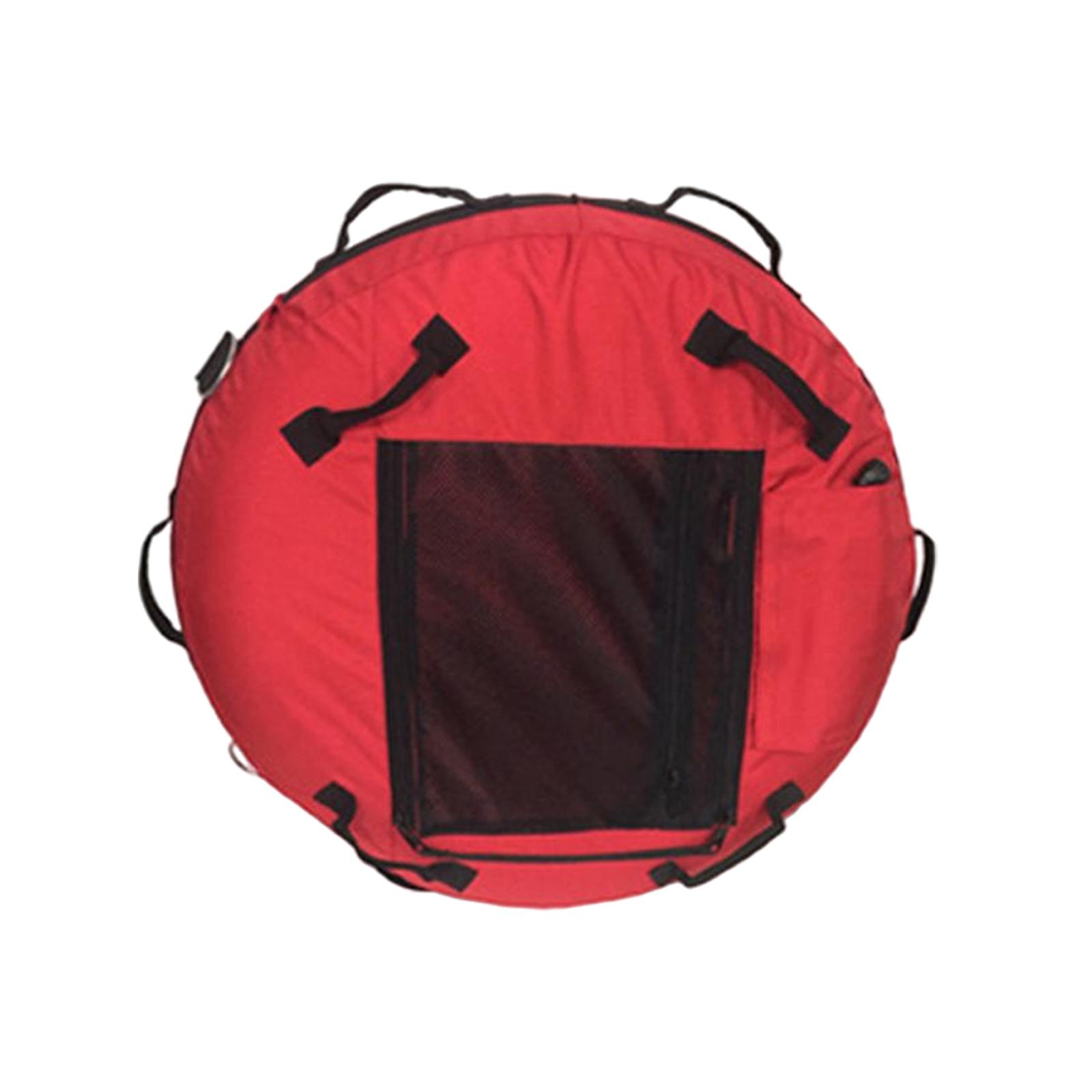 Freediving Buoy with Mesh Bottom, Inflatable Float Diving Buoy Marker