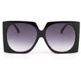 thumbnail image 1 of Gafas de sol cuadradas grandes vintage para mujer, moda, formas grandes, 10, 1 of 4