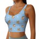 thumbnail image 2 of Balery Cute Cartoon Corgi Sujetadores deportivos con espalda cruzada para mujer, acolchados, sin costuras, de alto impacto, ideales para yoga, gimnasio, entrenamiento y fitness.-Medium, 2 of 8