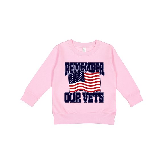 Inktastic Veteran Remember Our Vets Toddler Sweatshirt