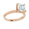 thumbnail image 3 of Pompeii 5Ct Asscher Solitaire Moissanite Engagement Ring in White Yellow or Rose Gold (,), 3 of 4