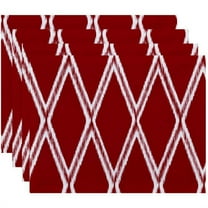 Simply Daisy 18" x 14" Gate Keeper Geometric Print Placemats, Set of 4