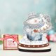 thumbnail image 4 of Decoración de mesa de arte de diamante de muñeco de nieve de Navidad de madera para decoración de escritorio de oficina en casa, 4 of 9