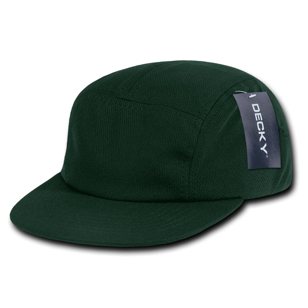 Decky Decky 5 Panel Retro Flat Bill Performance Mesh Racer Cap Hat