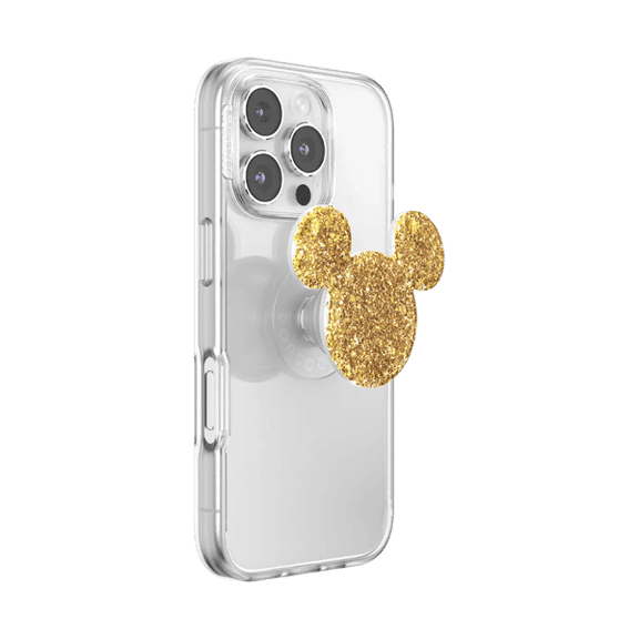 PopSockets MagSafe Phone Grip with Kickstand and Swappable Top, Disney - Gold Mickey