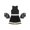 Black, variant on Aislor Kids Girls Cheer Leader Tank Tops Skirts and Pom Pom Set High School Students Cheerleading Dancewear