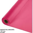 thumbnail image 2 of Creative Converting 013009 40 in. x 100 ft. Plastic Table Roll, Hot Magenta Hot Pink, 2 of 2