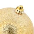 thumbnail image 3 of 4-Count Gold Beaded Shatterproof Christmas Ornaments, 4", by Holiday Time, 3 of 5