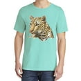 thumbnail image 2 of Wild Bobby, Cute Southeast African Cheetah, Animal Lover, Garment-Dyed Washed Look Short Sleeve T-Shirt, Mint, Medium, 2 of 3