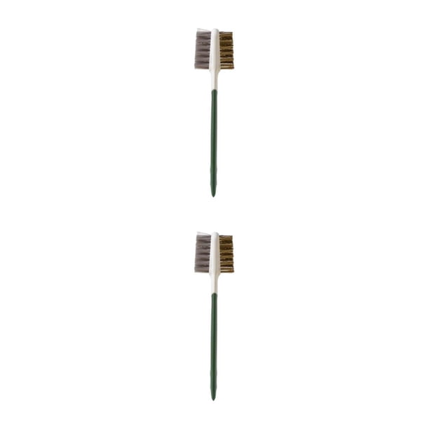 Ounissouiy Estufa de gas, herramienta de limpieza de huecos de 2 lados, cepillos de alambre, cocina multifuncional, prácticos utensilios de para Verde 2Conjunto