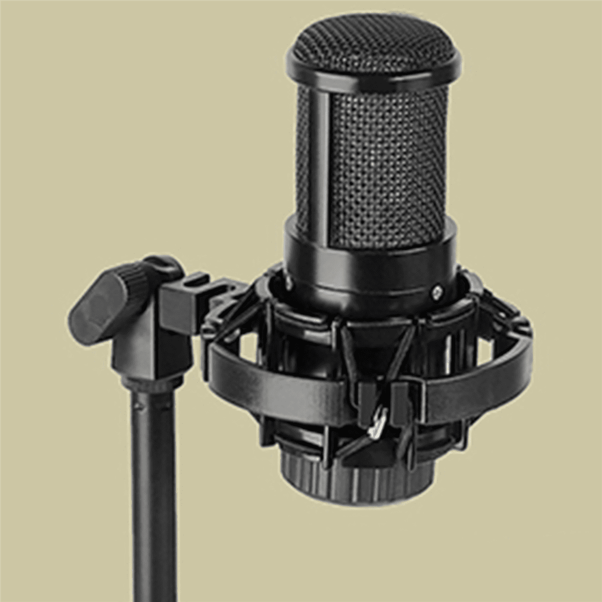 2X Spider Microphone Shock Mount Condenser Microphones Universal Shockmount Stand Microphone Mount,2 x Microphone shock mount,Black