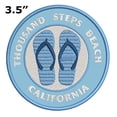 thumbnail image 2 of Thousand Steps Beach, California 3.5 Inch Iron Or Sew On Embroidered Fabric Badge Patch Ocean Beach, Salt Life Iconic Series, 2 of 2
