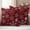DarkRed Black, variant on Teal Snowflake Christmas Outdoor Waterproof Pillow Covers, Xmas Snowflake Decorative Square Throw Pillowcase Sofa Cushion Sham for Patio/Couch/Chair, 26"x26" 2 Pack