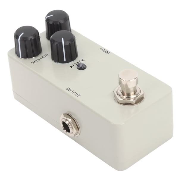 Pedal De Compresor, Pedal De Efectos De Guitarra Eléctrica True Bypass aleación De Aluminio Circuito Analógico Completo DC 9 V Ajustable Más Amplio Para Conciertos