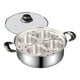 thumbnail image 5 of Olla vaporera, utensilio de cocina con tapa visible, práctico utensilio de cocina para cocinar pasteles al , ideal para el hogar, viajes, fiestas, 5 of 9