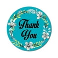 thumbnail image 1 of Darling Souvenir 1,6 Pouces Couronne de Jonquilles Rondes Élégantes Autocollants Personnalisés Turquoise Merci-45 Pcs, 1 of 4