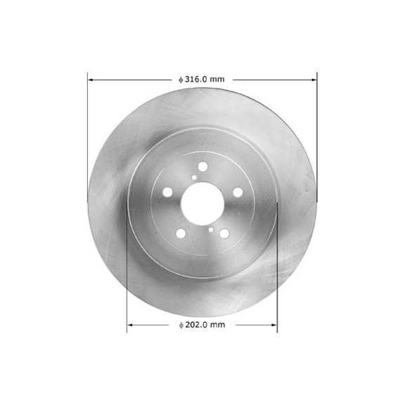 Bendix Premium Brake Rotor - PRT6057