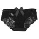 thumbnail image 2 of Gibobby Ropa interior bikini elástica para mujer Bragas mujer Bragas encaje con Bragas sexy transparentes Calzoncillos sin costuras （Negro，Talla única), 2 of 4