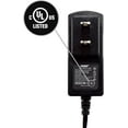 thumbnail image 2 of HQRP Wall AC Power Adapter for KODAK M340 M341 M380 M381 M753 M763 V705 V803 Z950 Z980 Digital Camera plus Euro Plug Adapter, 2 of 5