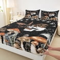 thumbnail image 3 of jejeloiu Rustic Plant Mushroom Twin Sheet Sets,Fungus Botanical Bedding For Boys Teens 3 Pieces, 3 of 7
