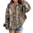 thumbnail image 2 of BOBOGOJP Hoodies for Teen Girls Oversized Casual Long Sleeve Hooded Sweatshirts Kids Cute Trendy Pullovers Tween Preppy Clothes Brown for Size 2-3 Years, 2 of 7