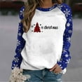 thumbnail image 2 of RKSTN Oversize Sweatshirts for Women Crewneck Christmas Xmas Tree Graphic Print Pullover Hoodless Sweatshirt Top Women's Christmas Print Round Neck Loose Long Sleeve Sweatshirt Winter Fall Deals, 2 of 5