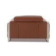 thumbnail image 5 of Titan Furnishings Modern Genuine Italian Leather Sofa Set in Camel Brown, 5 of 17