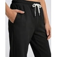 thumbnail image 4 of Real Essentials 3 Pack: Boys' French Terry Open Bottom Sweatpants Sweats for School Kids Teens with Pockets (Size 4-18), 4 of 6