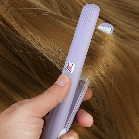 Hair Straightener,Fosa 4 Colors 2 in 1 Mini Hair Straightener Ceramic Tourmaline Plate Beauty Flat Iron Heating Curler, Flat Iron (Best Hair Straightener For Curly Hair Australia)