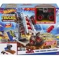 thumbnail image 2 of Hot Wheels Monster Trucks Arena Smashers Bone Shaker Tire Press Challenge Playset, 2 of 5