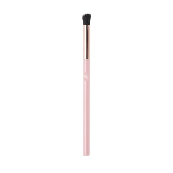 Unique Bargains 1 Pc Durable Angled Blending Makeup Brush Pink Nylon Hair Aluminum Tube Plastic Handle