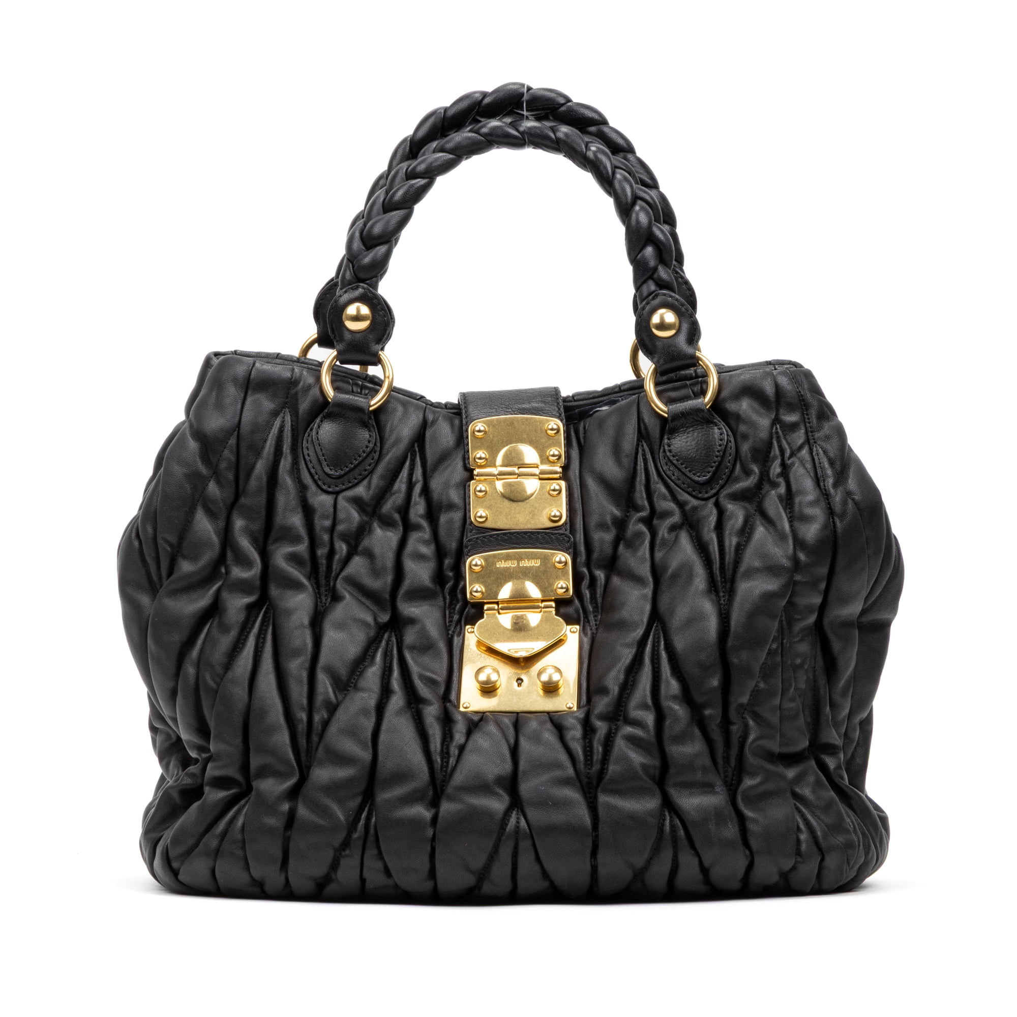 Miu Miu Black Matelasse Bag
