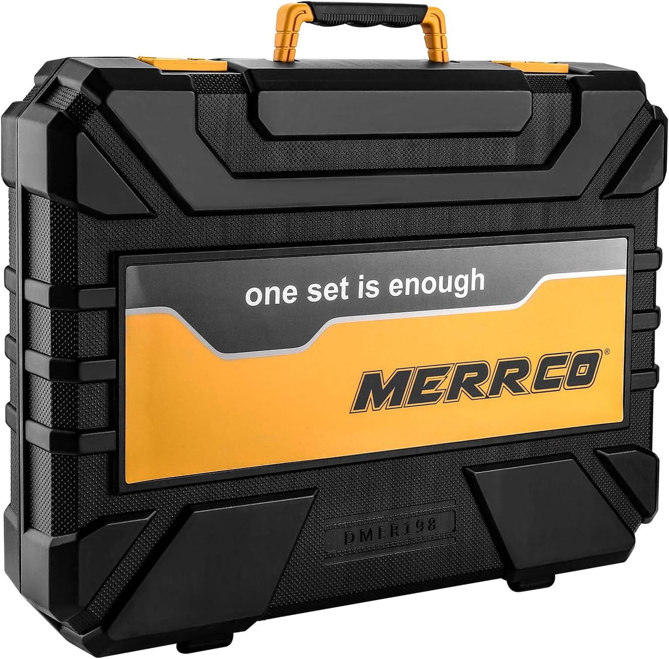 DEKO 198 Piece Home Repair Tool Kit, Wrench Plastic Toolbox with