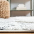 thumbnail image 4 of SAFAVIEH Moroccan Tassel Olgica Diamond Shag Area Rug, Ivory/Grey, 6'7" x 9'2", 4 of 8