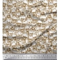 thumbnail image 1 of Soimoi Rayon Fabric Horror Skull Halloween Printed Fabric 1 Yard 56 Inch Wide, 1 of 1