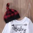 thumbnail image 5 of Newborn Baby Kids Boy Girl Baby Bear Romper Tops Jumpsuit Red Plaid Pants Fashion Clothes Outfits, 5 of 8