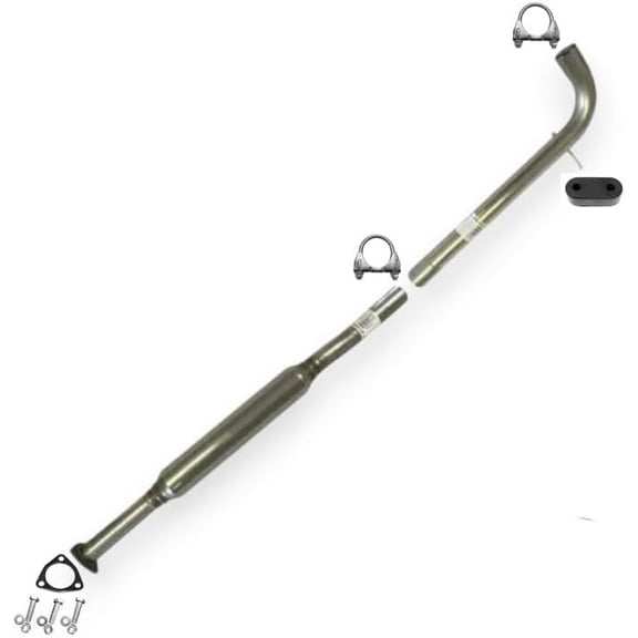 Stainless Steel Exhaust Resonator Pipe Compatible with 2006–2009 Pontiac Equinox 3.4L & 2006–2009 Chevrolet Torrent 3.4L – Direct Fit