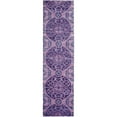 thumbnail image 5 of SAFAVIEH Wyndham Louise Medallion Wool Runner Rug, Purple, 2'3" x 11', 5 of 10