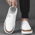 thumbnail image 4 of CORASUN Men's Slip On Loafer Shoes, Thick Platform Sole Casual Sneakers, Lightweight Non Slip Daily Walking Shoes, 4 of 4
