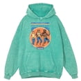 thumbnail image 2 of Sudadera con capucha retro desgastada para hombre, ropa informal holgada de gran tamaño, con capucha, para educación física, 100 % algodón, para otoño, 2 of 5
