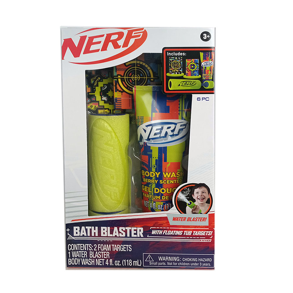 Nerf Bath Blaster Tub Toy Body Wash