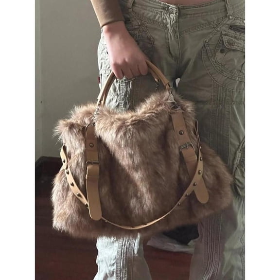 IELGY fashionable shoulder handbag, Korean version of the tide niche versatile large-capacity messenger bag