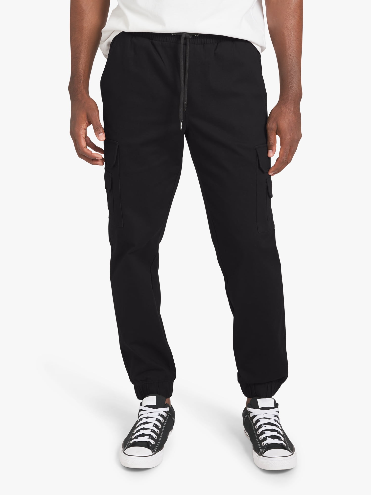 Dogg Supply by Snoop Dogg All-Gender Men's and Women's Stretch Twill Cargo Joggers, Sizes XS-3XL